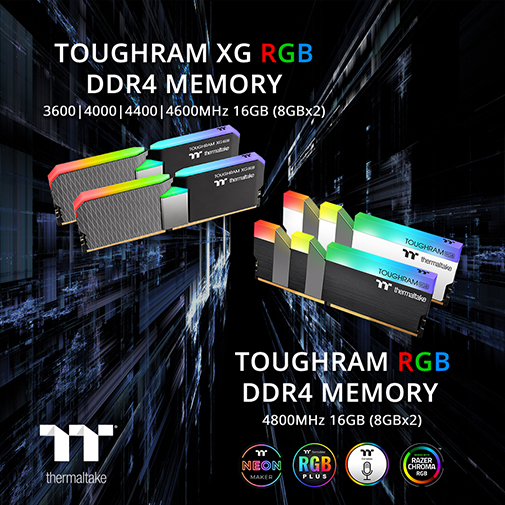21 Thermaltake Expo January New Toughram Xg Rgb 3600 4000 4400 4600mhz Toughram Rgb 4800mhz Ddr4 Memory Designed For Advanced Rgb Memory Solution